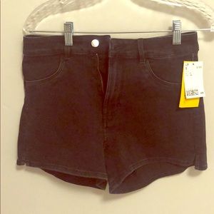 High waist charcoal H&M denim shorts